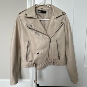 Zara faux leather jacket